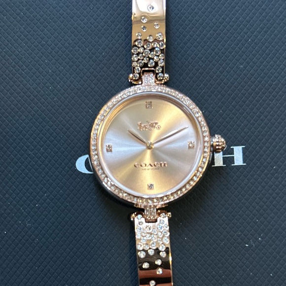 Coach Park RoseGold Watch With 30mm Face With Bangle Bracelet - Picture 1 of 6